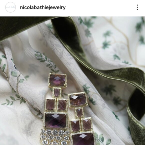 Stunning Nicola BathieArt Deco Earrings - Picture 8 of 10